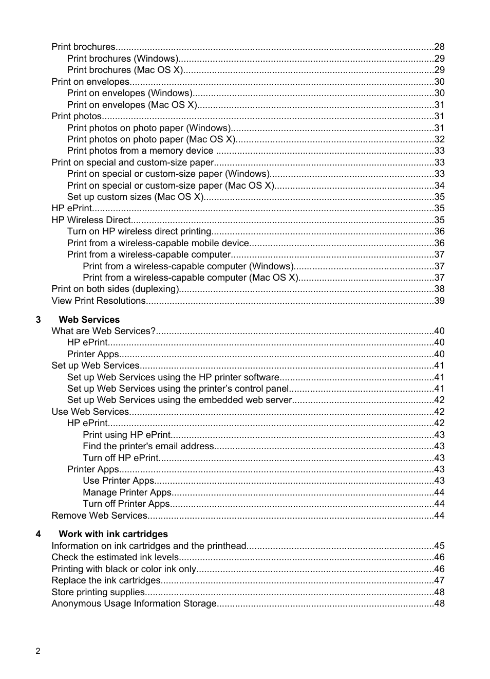 HP Officejet Pro 251dw Printer series User Manual | Page 6 / 150