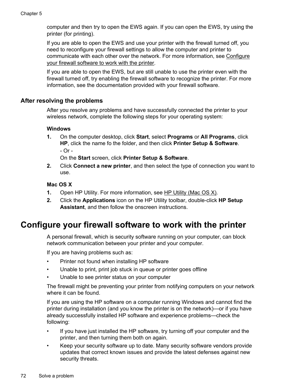 After resolving the problems | HP Officejet Pro 251dw Printer series User Manual | Page 76 / 150