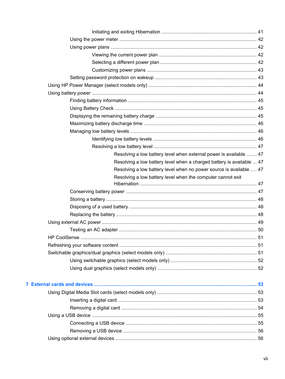 HP Pavilion dm4-3170se Beats Edition Entertainment Notebook PC User Manual | Page 7 / 121
