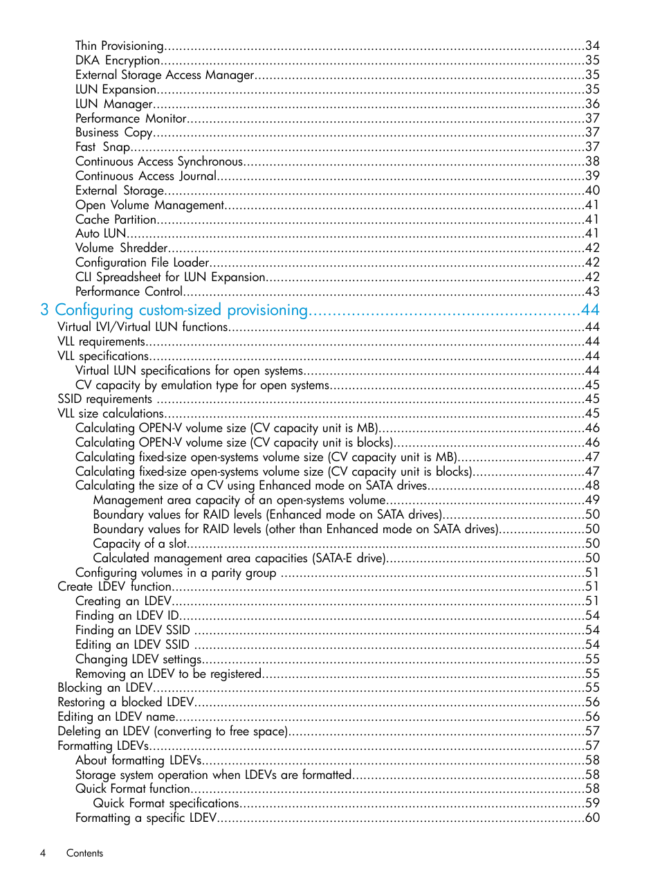 3 configuring custom-sized provisioning | HP XP P9500 Storage User Manual | Page 4 / 438