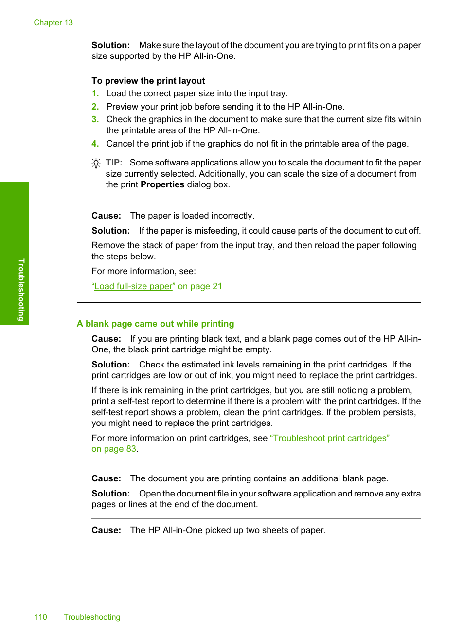 HP Photosmart C4270 All-in-One Printer User Manual | Page 113 / 155