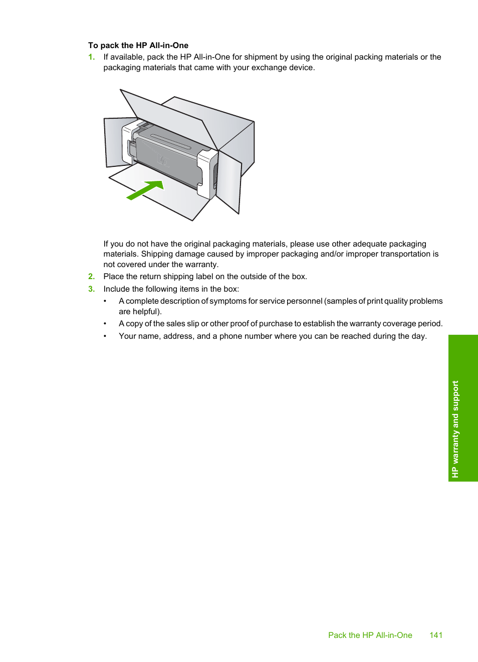 HP Photosmart C4270 All-in-One Printer User Manual | Page 144 / 155