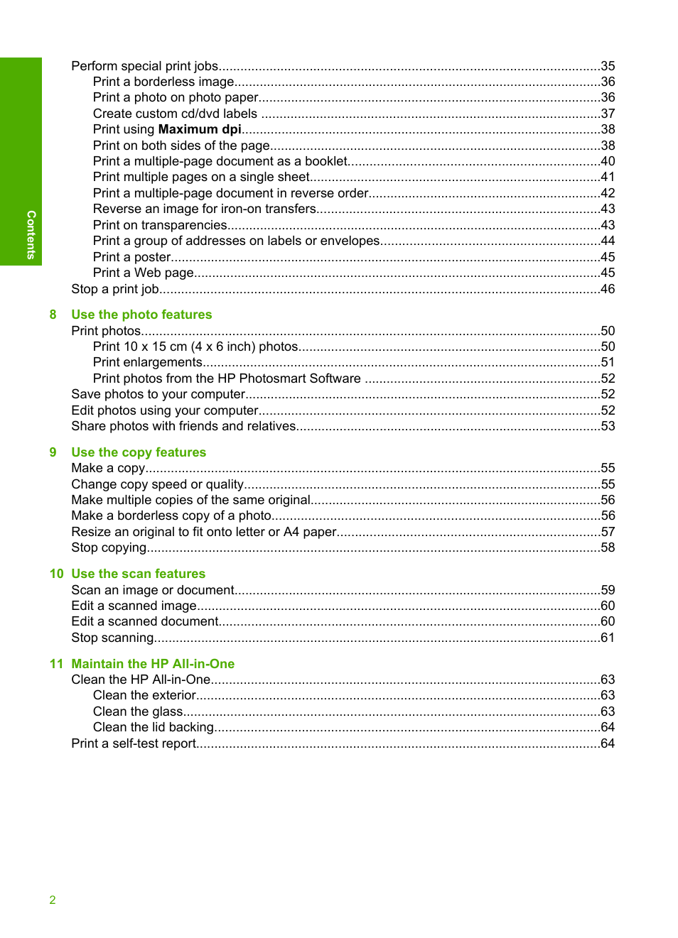 HP Photosmart C4270 All-in-One Printer User Manual | Page 5 / 155
