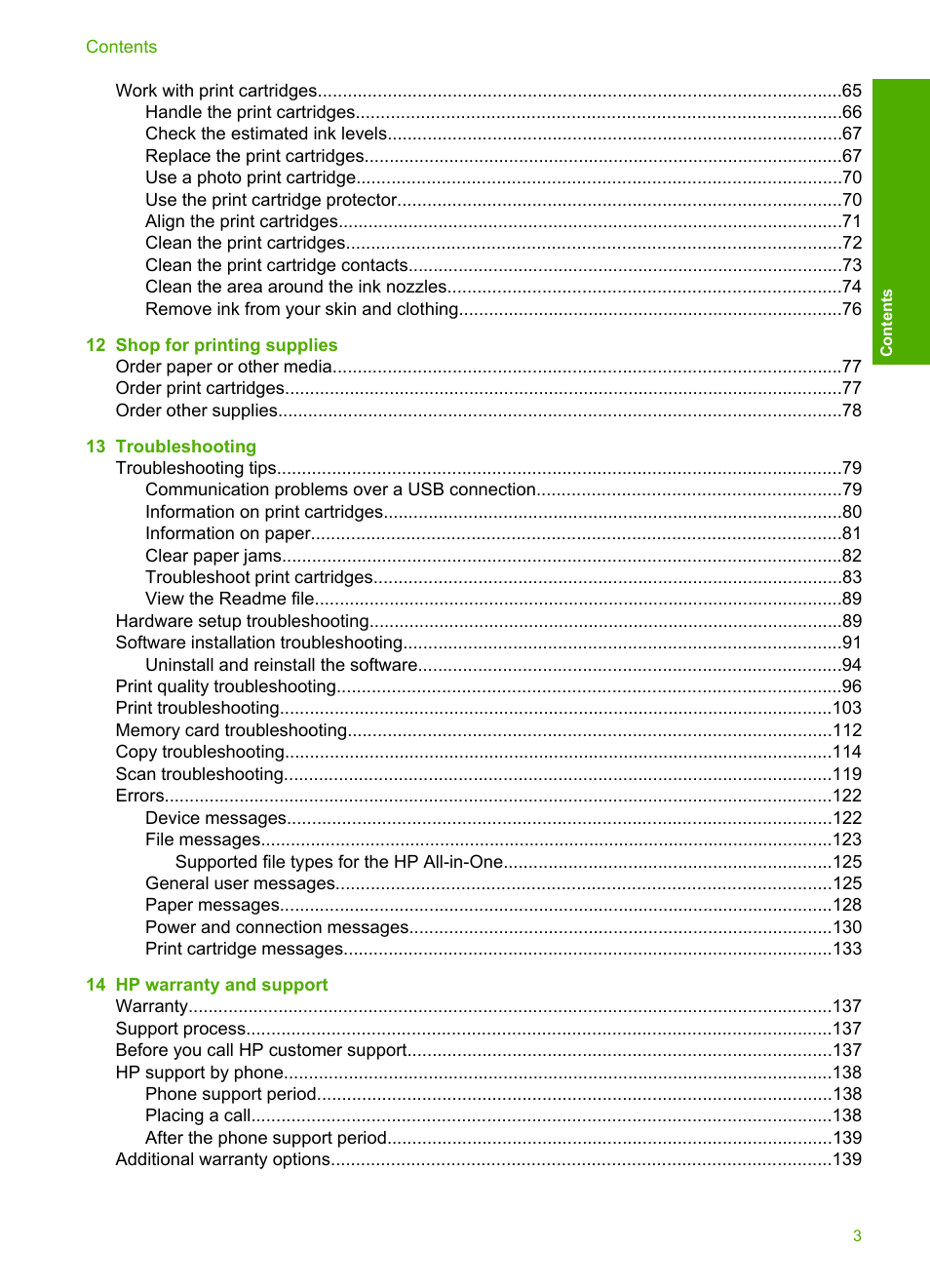 HP Photosmart C4270 All-in-One Printer User Manual | Page 6 / 155