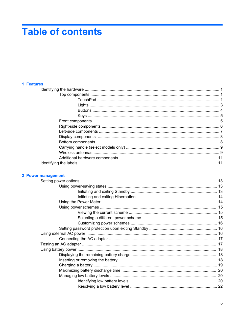 HP Mini 5102 User Manual | Page 5 / 130