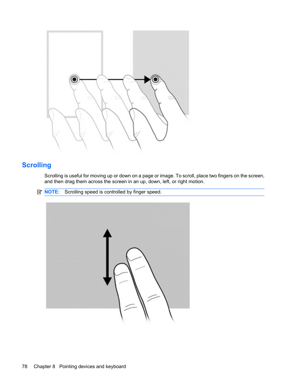 Scrolling | HP Mini 5102 User Manual | Page 88 / 130