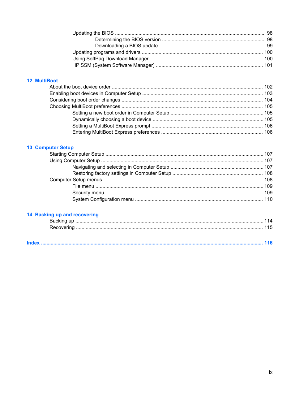 HP Mini 5102 User Manual | Page 9 / 130