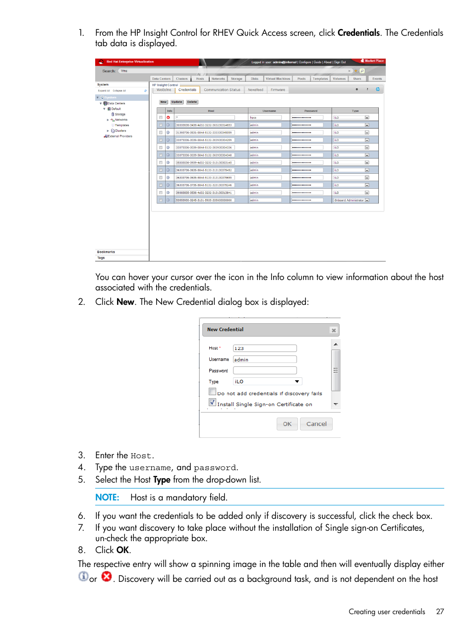 HP OneView for Red Hat Enterprise Virtualization User Manual | Page 27 / 42