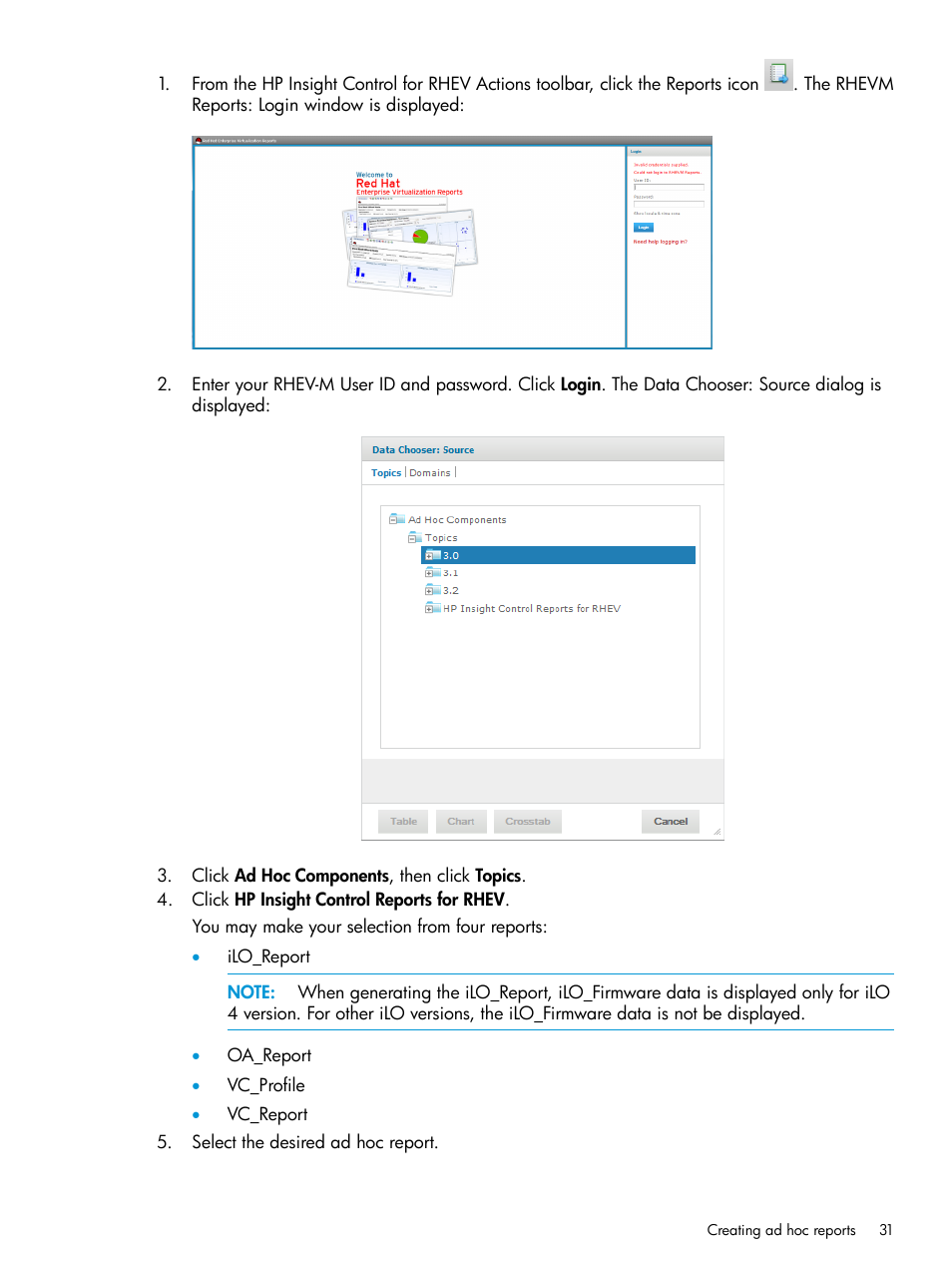 HP OneView for Red Hat Enterprise Virtualization User Manual | Page 31 / 42
