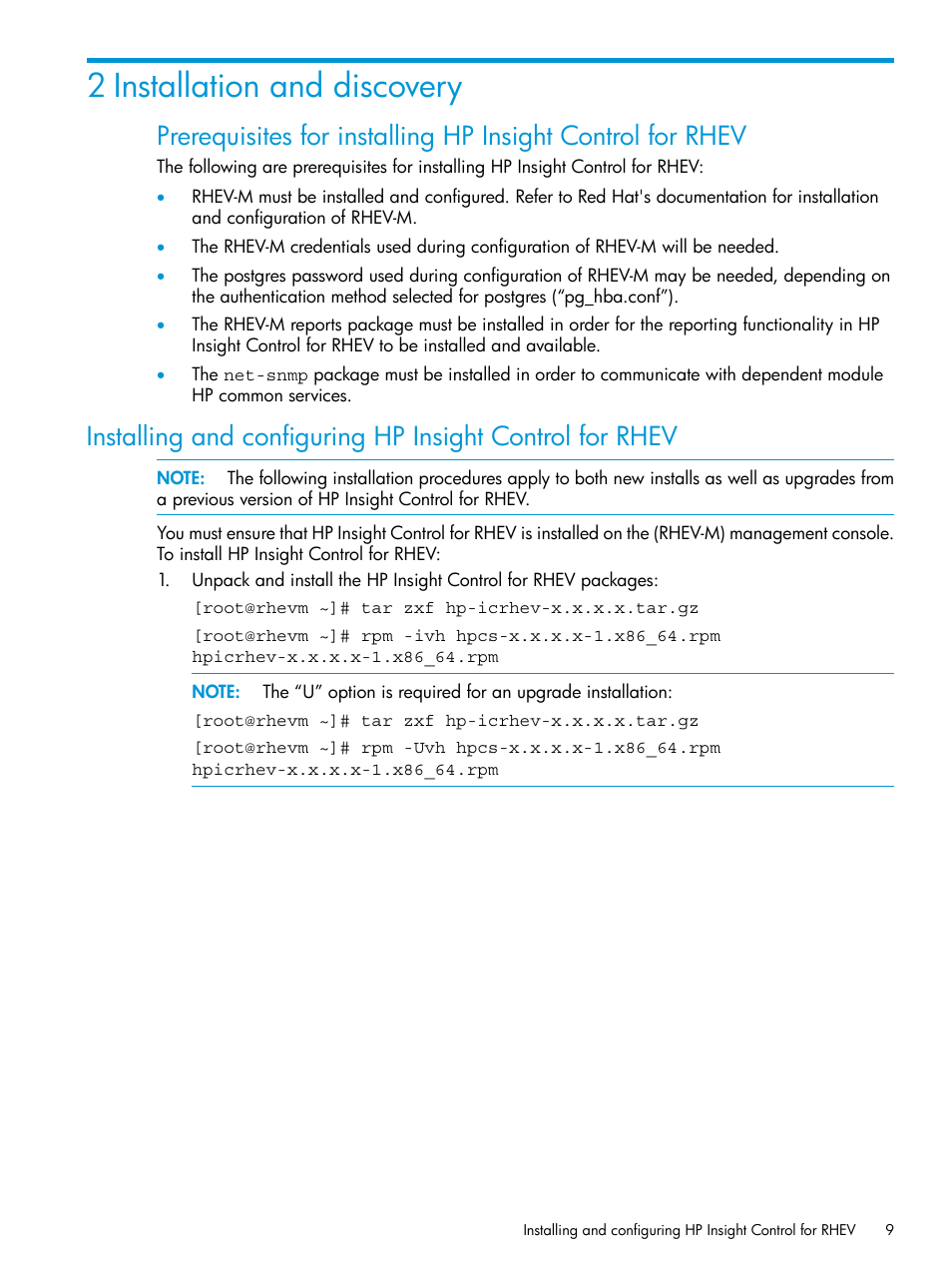 2 installation and discovery | HP OneView for Red Hat Enterprise Virtualization User Manual | Page 9 / 42