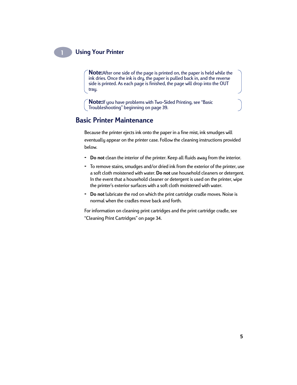 Basic printer maintenance | HP Deskjet 970cxi Printer User Manual | Page 12 / 74
