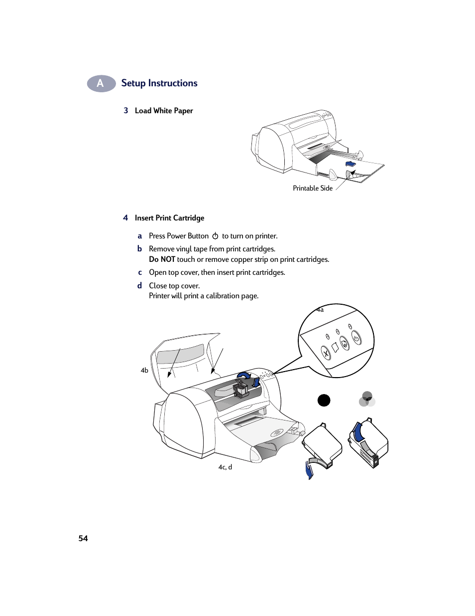 Setup instructions | HP Deskjet 970cxi Printer User Manual | Page 61 / 74