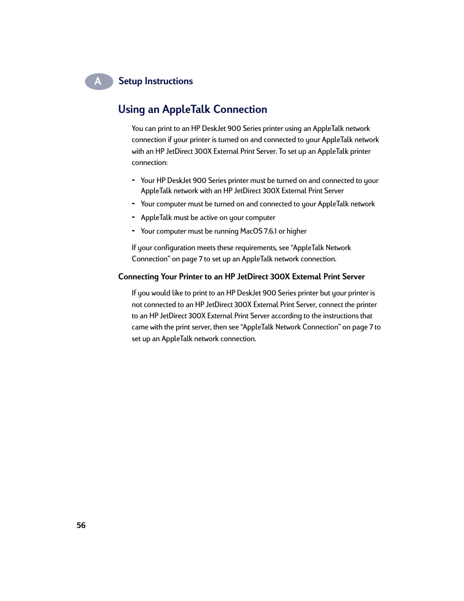 Using an appletalk connection | HP Deskjet 970cxi Printer User Manual | Page 63 / 74