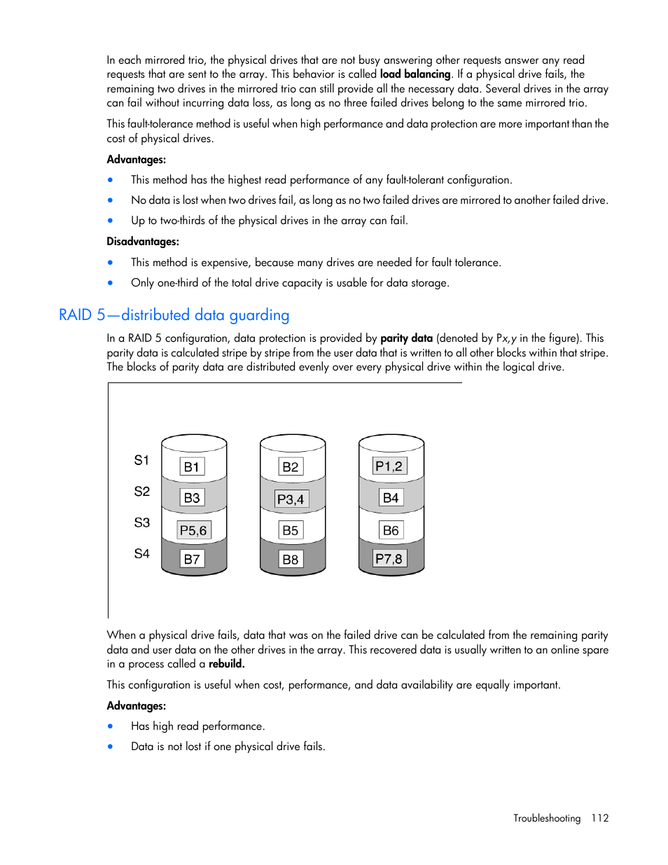 Raid 5—distributed data guarding | HP Smart Storage Administrator User Manual | Page 112 / 127