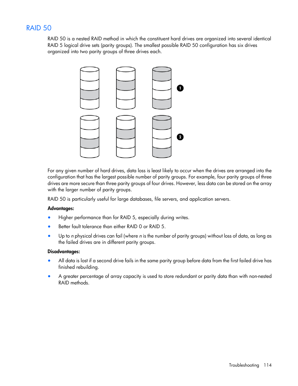 Raid 50 | HP Smart Storage Administrator User Manual | Page 114 / 127