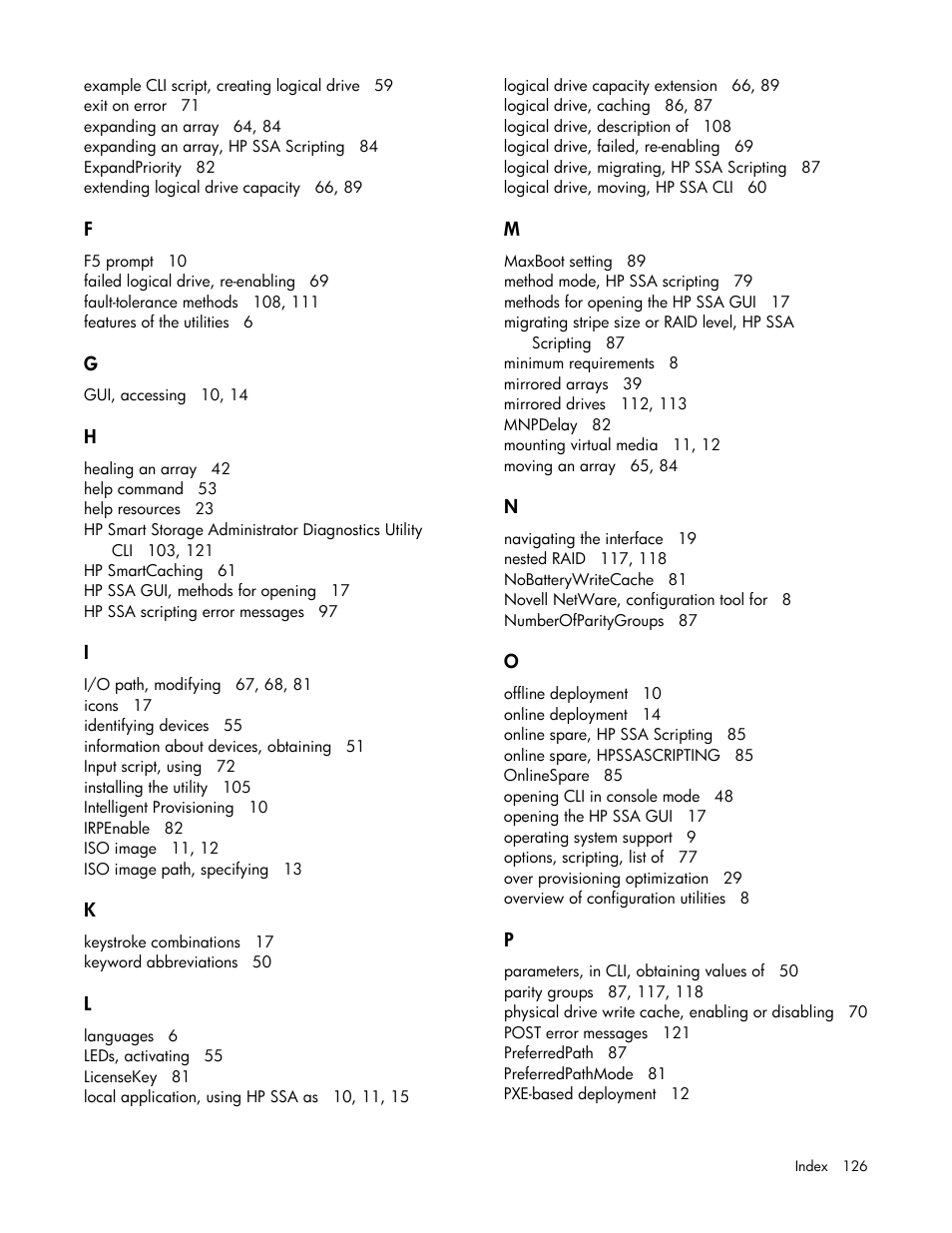 HP Smart Storage Administrator User Manual | Page 126 / 127