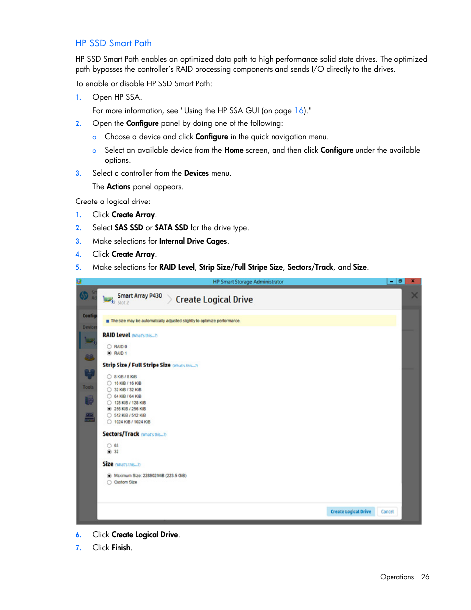 Hp ssd smart path | HP Smart Storage Administrator User Manual | Page 26 / 127