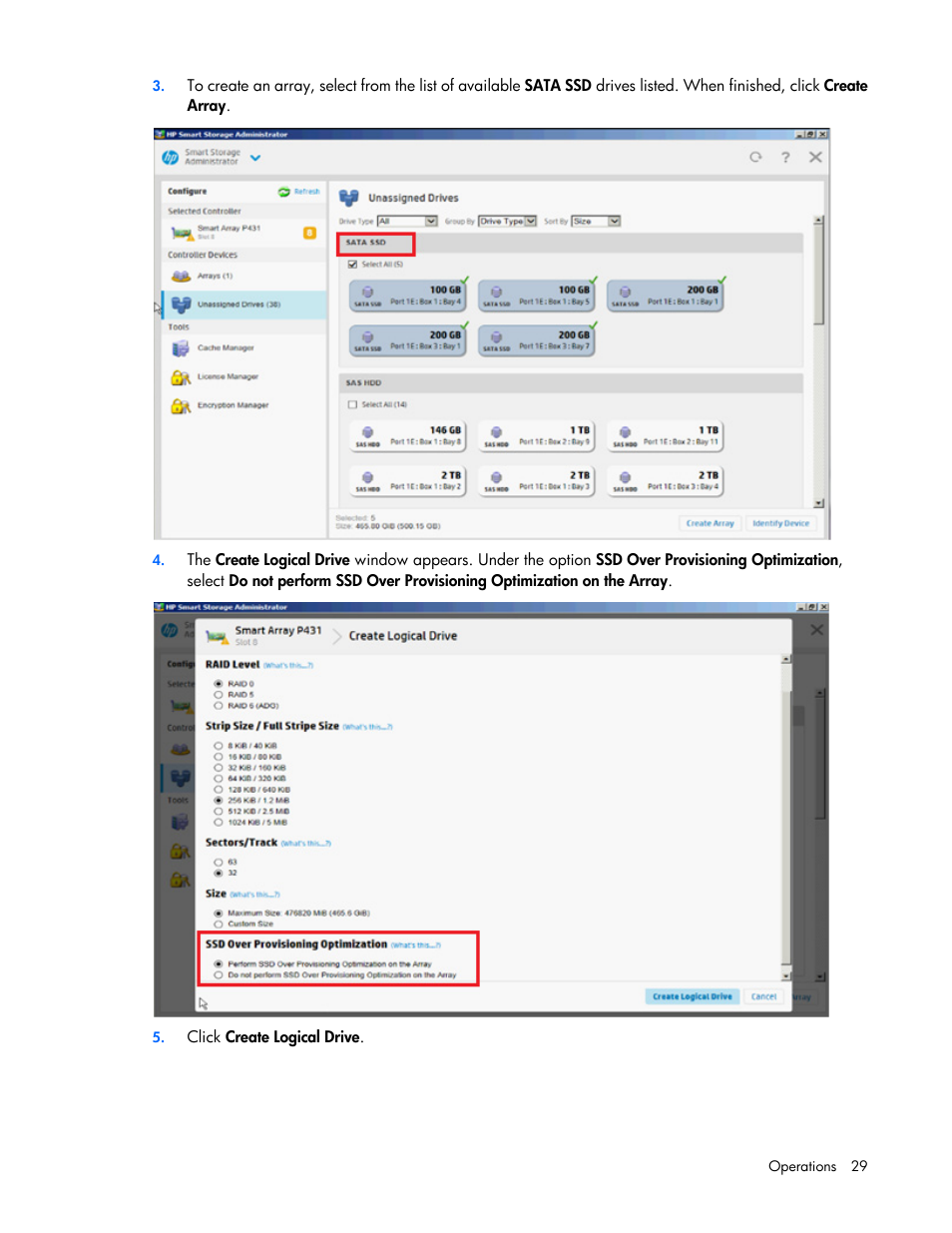 HP Smart Storage Administrator User Manual | Page 29 / 127