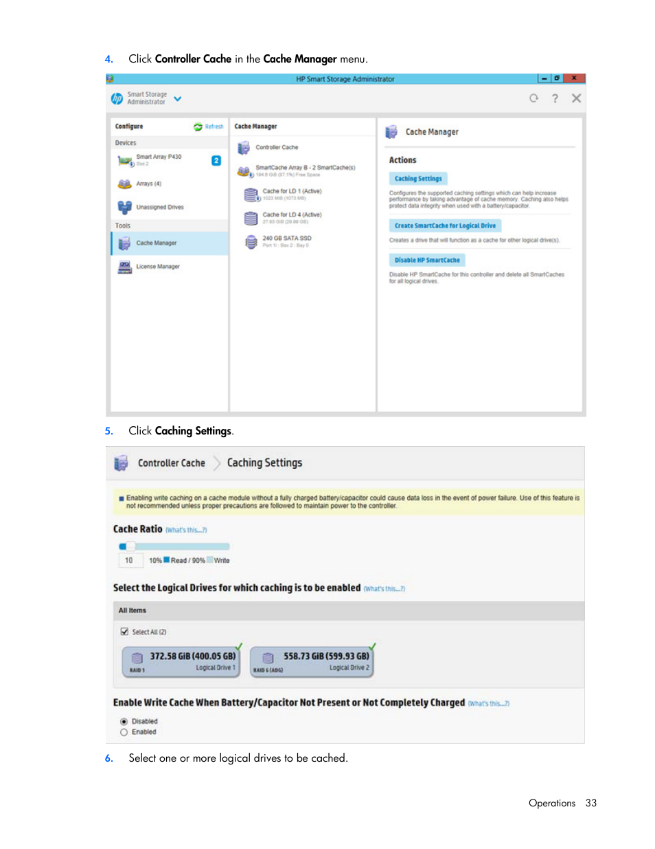 HP Smart Storage Administrator User Manual | Page 33 / 127