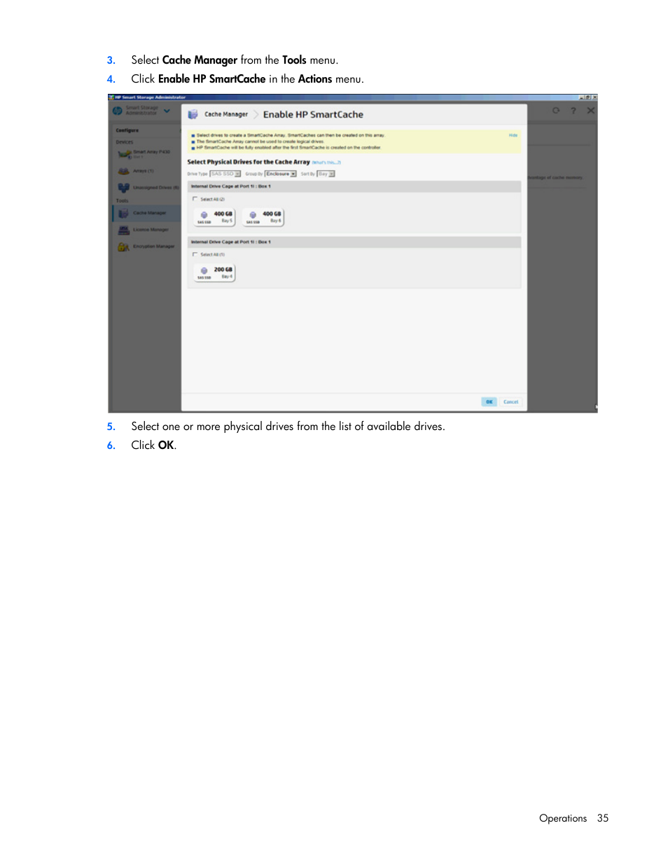 HP Smart Storage Administrator User Manual | Page 35 / 127