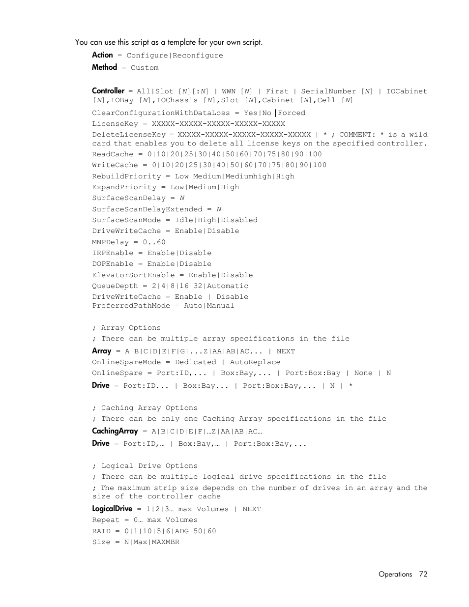HP Smart Storage Administrator User Manual | Page 72 / 127
