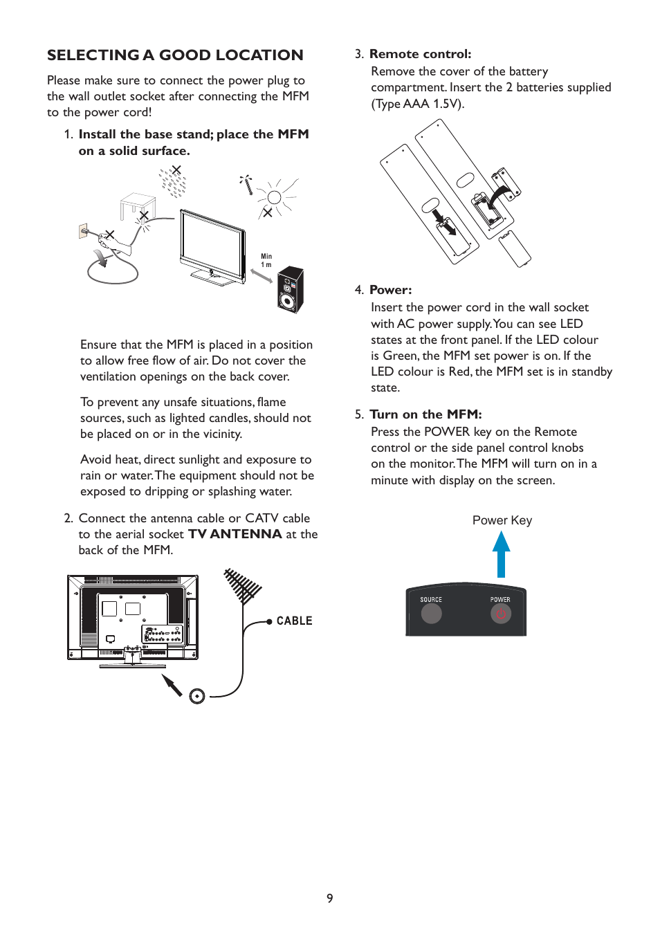 Selecting a good location | HP 2310mfd 23 inch Diagonal LCD Monitor User Manual | Page 11 / 40