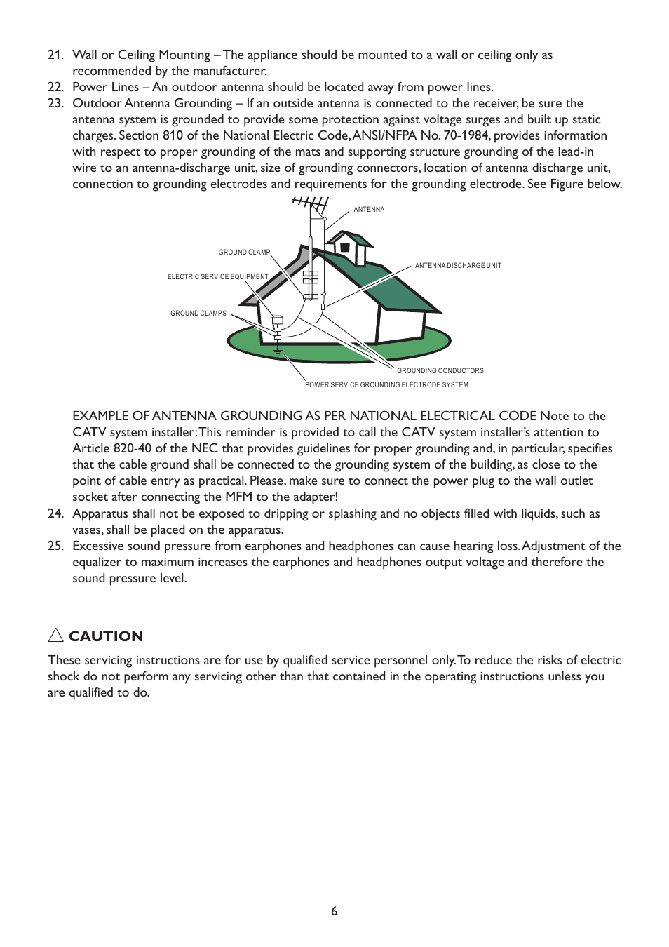 Caution | HP 2310mfd 23 inch Diagonal LCD Monitor User Manual | Page 8 / 40