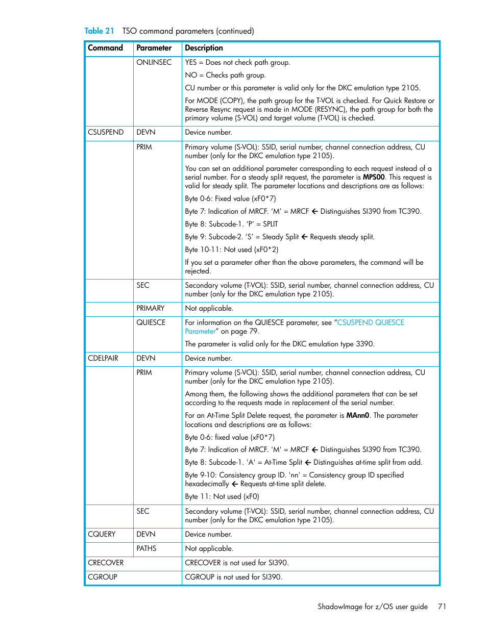 HP StorageWorks XP Remote Web Console Software User Manual | Page 71 / 130
