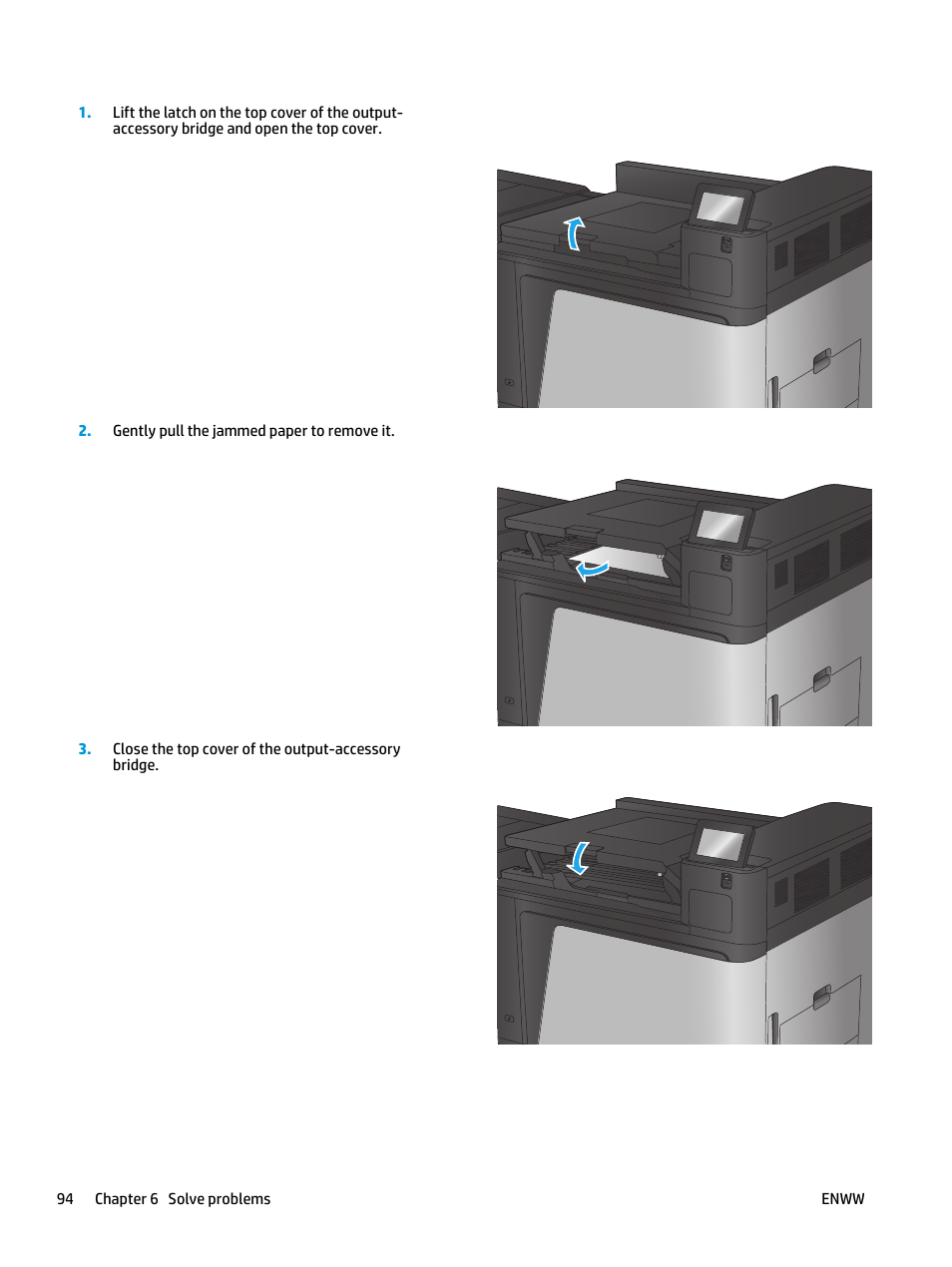 HP Color LaserJet Enterprise M855 Printer series User Manual | Page 102 / 144