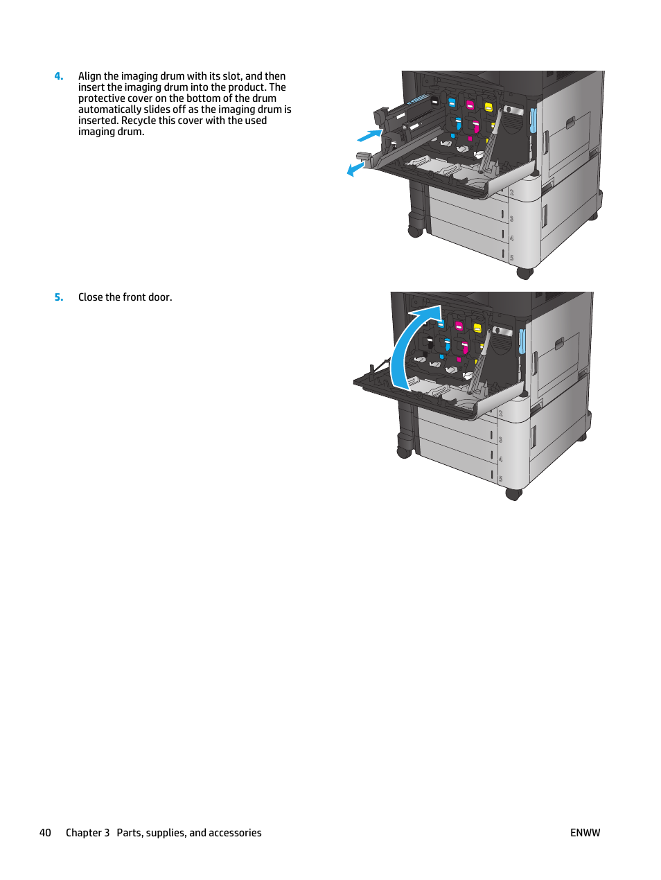 HP Color LaserJet Enterprise M855 Printer series User Manual | Page 48 / 144