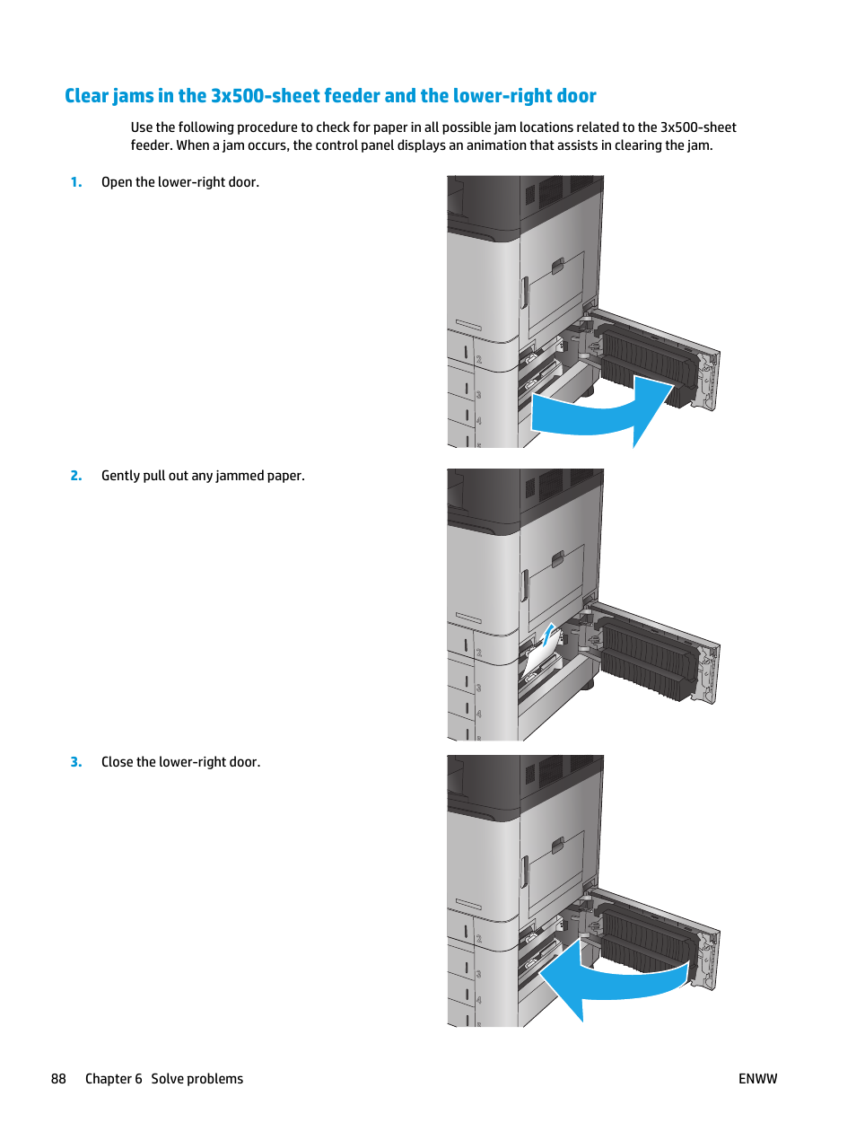 HP Color LaserJet Enterprise M855 Printer series User Manual | Page 96 / 144