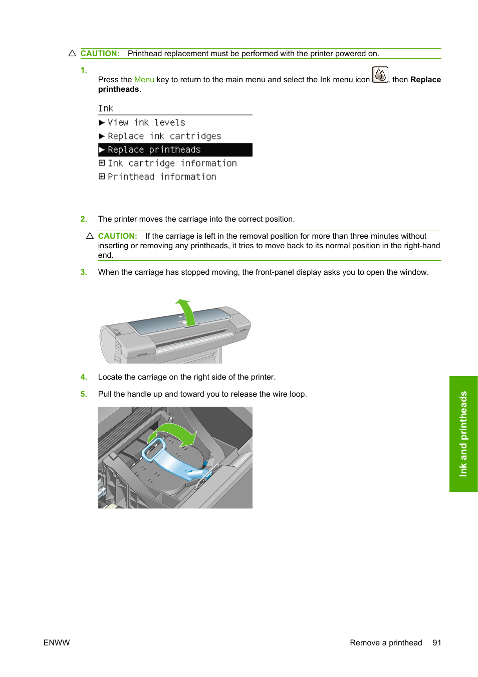HP Designjet T610 Printer series User Manual | Page 101 / 181