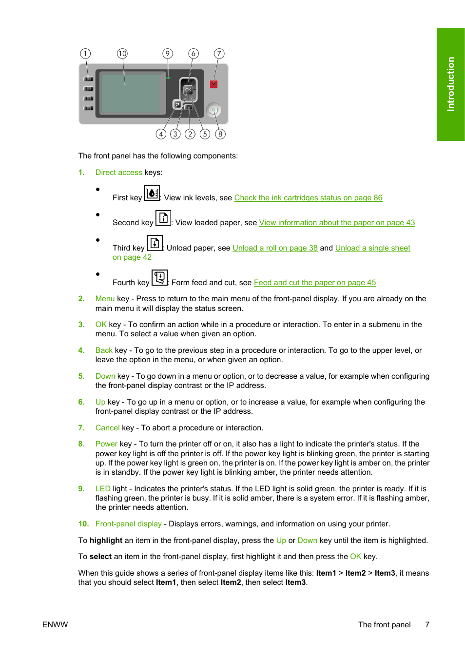 HP Designjet T610 Printer series User Manual | Page 17 / 181