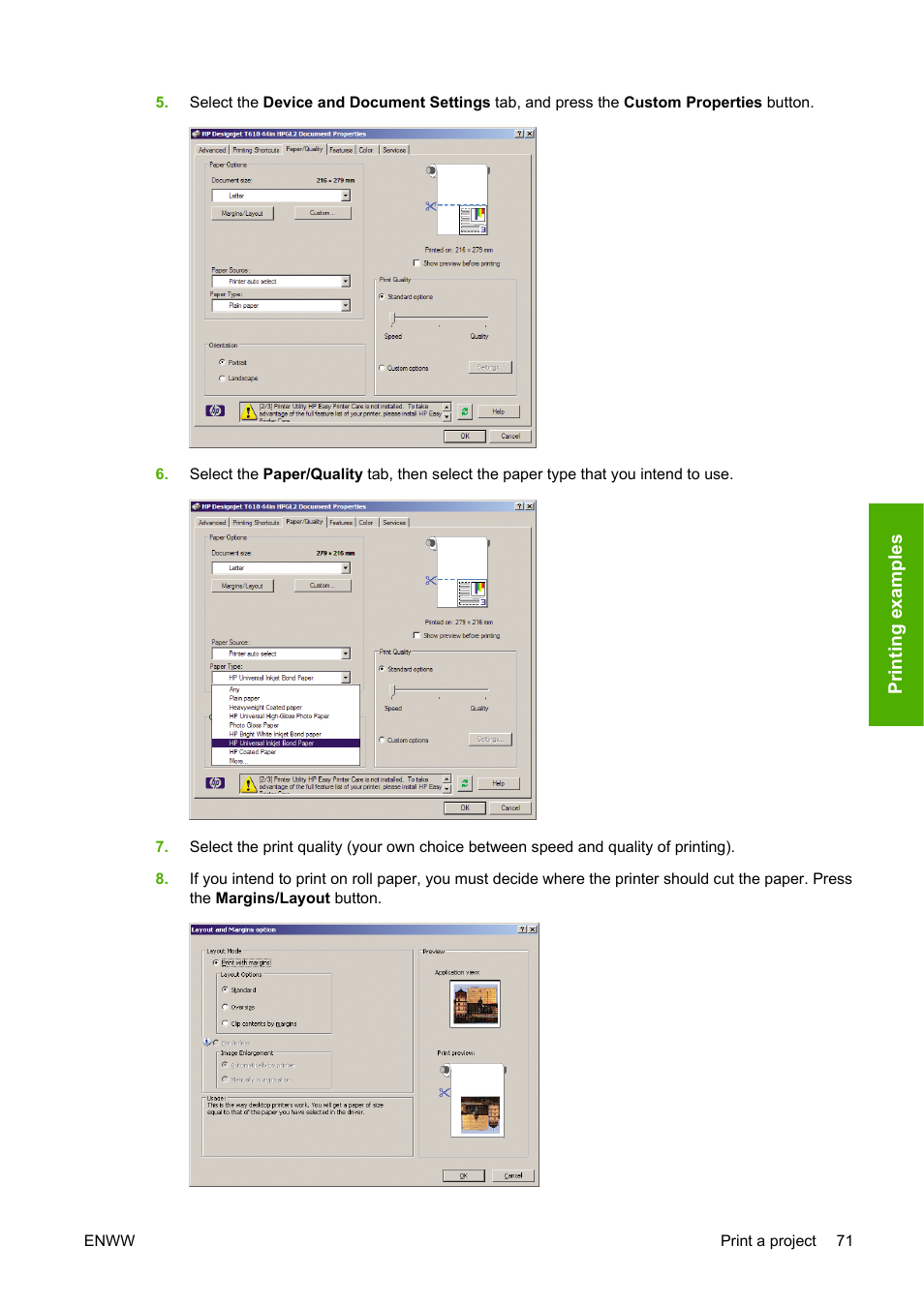 HP Designjet T610 Printer series User Manual | Page 81 / 181