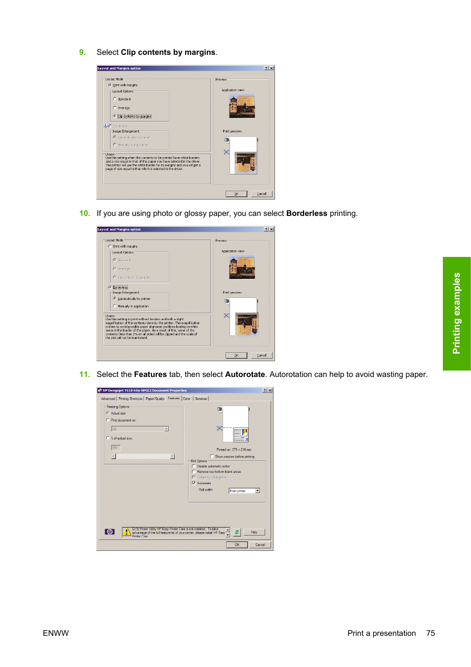 HP Designjet T610 Printer series User Manual | Page 85 / 181