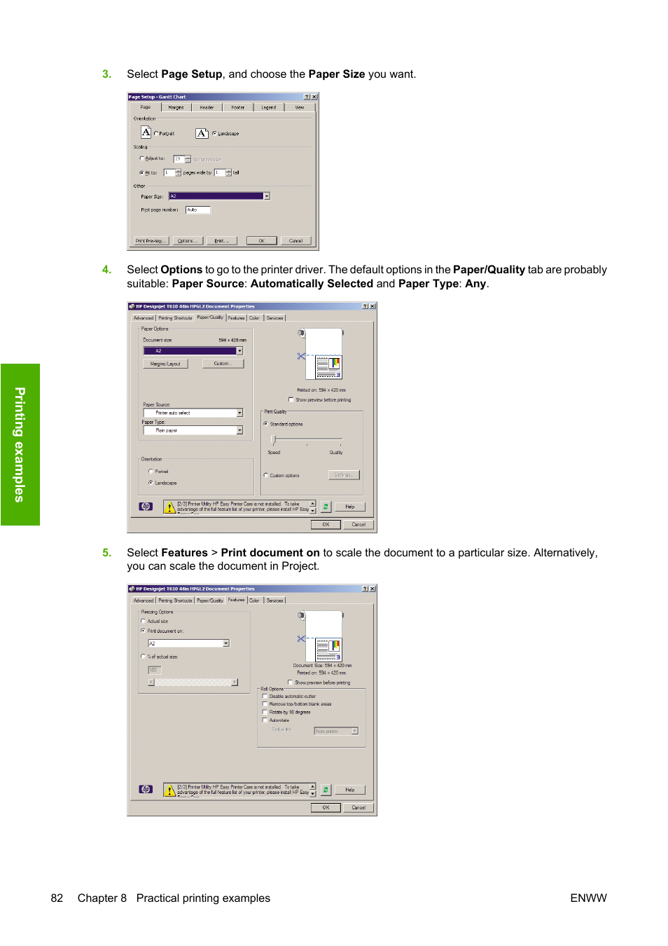 HP Designjet T610 Printer series User Manual | Page 92 / 181