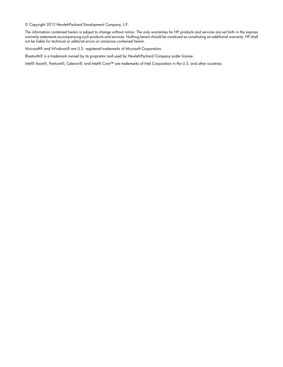 Notice | HP ProLiant ML310e Gen8 Server User Manual | Page 2 / 107