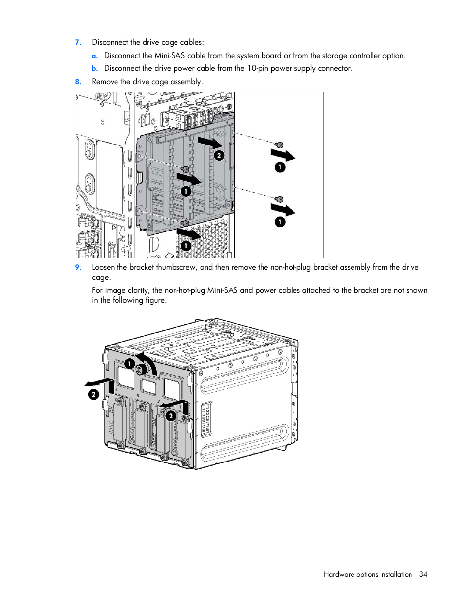 HP ProLiant ML310e Gen8 Server User Manual | Page 34 / 107