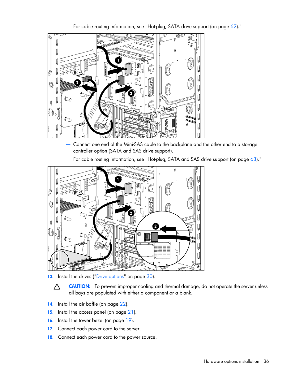 HP ProLiant ML310e Gen8 Server User Manual | Page 36 / 107