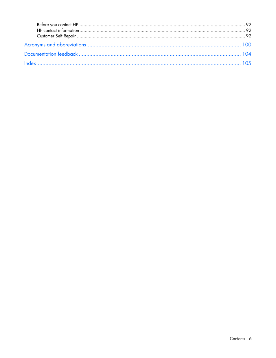 HP ProLiant ML310e Gen8 Server User Manual | Page 6 / 107