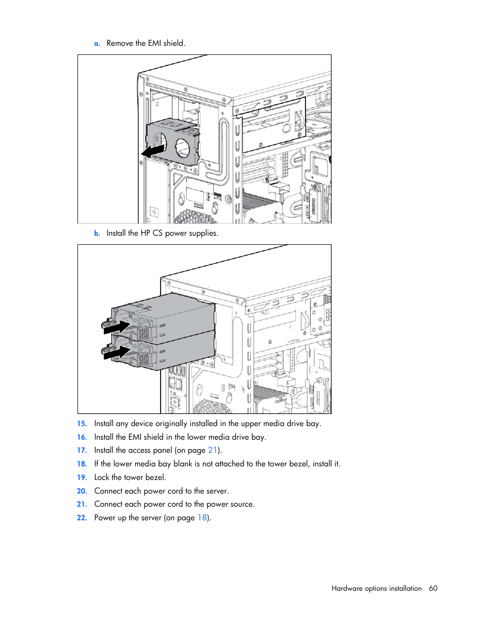 HP ProLiant ML310e Gen8 Server User Manual | Page 60 / 107