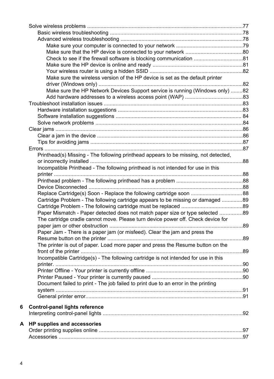 HP Officejet Pro 8000 - A809 User Manual | Page 8 / 140