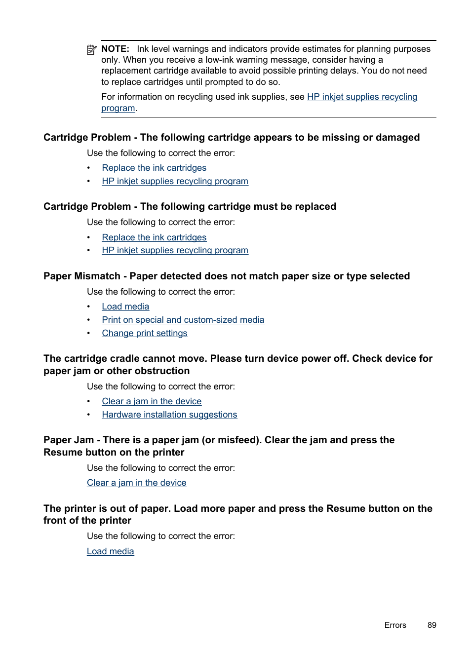 HP Officejet Pro 8000 - A809 User Manual | Page 93 / 140