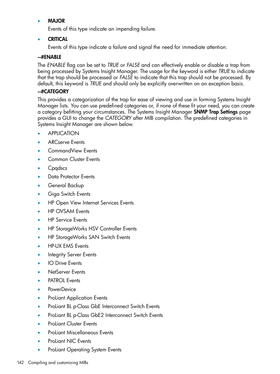 HP Systems Insight Manager User Manual | Page 142 / 223