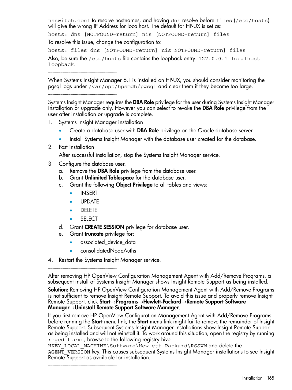 HP Systems Insight Manager User Manual | Page 165 / 223