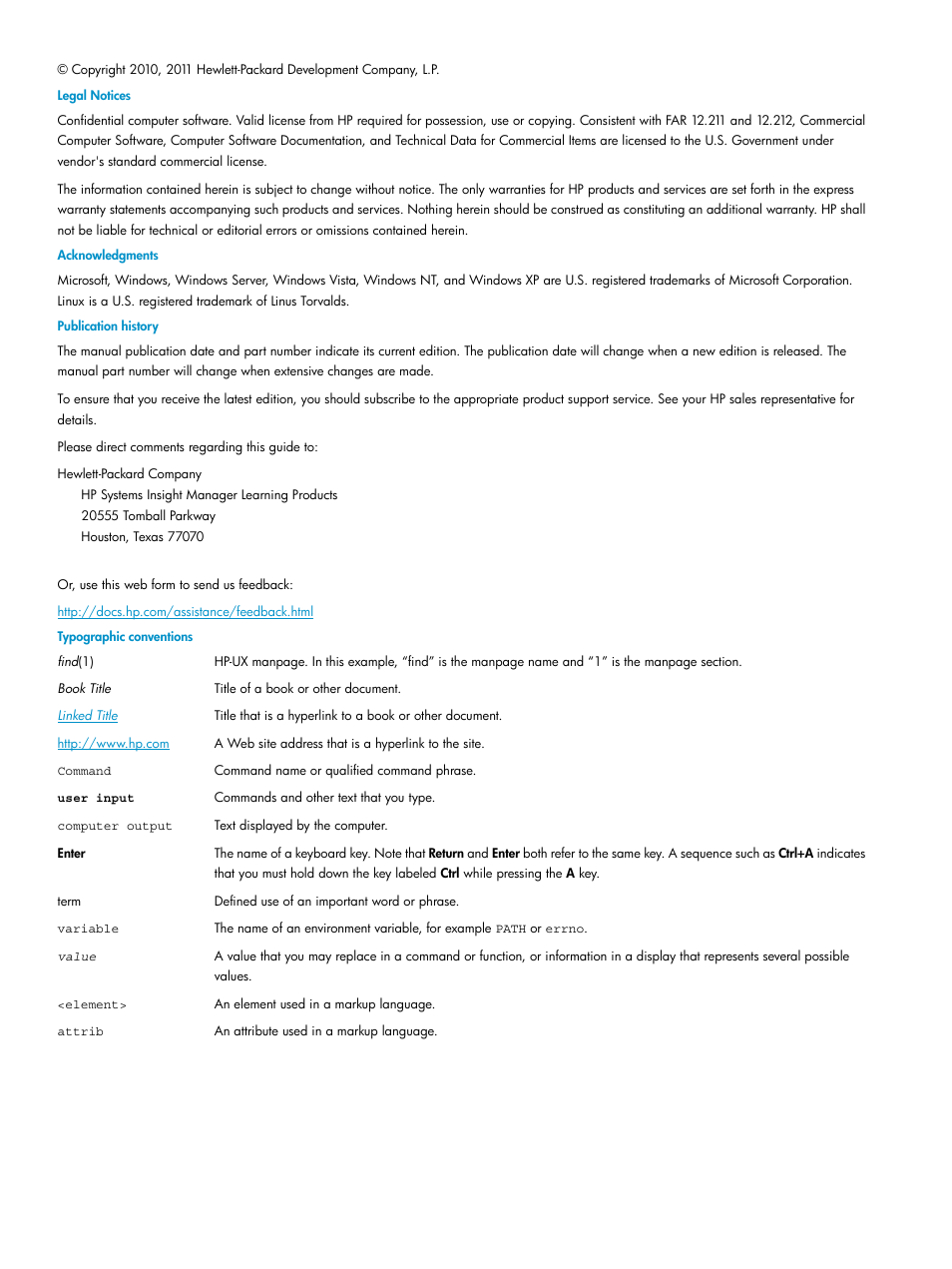 HP Systems Insight Manager User Manual | Page 2 / 223