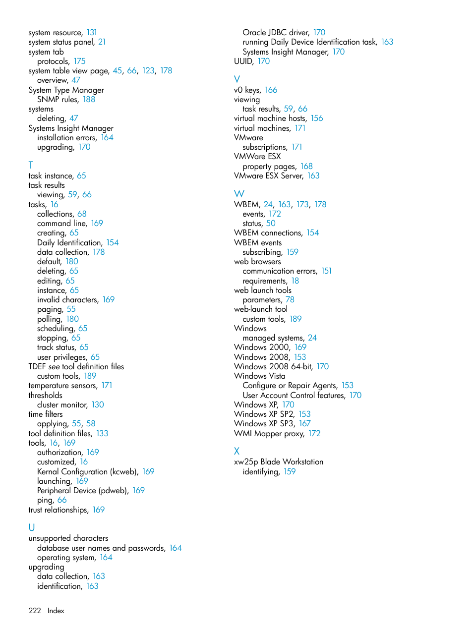 HP Systems Insight Manager User Manual | Page 222 / 223