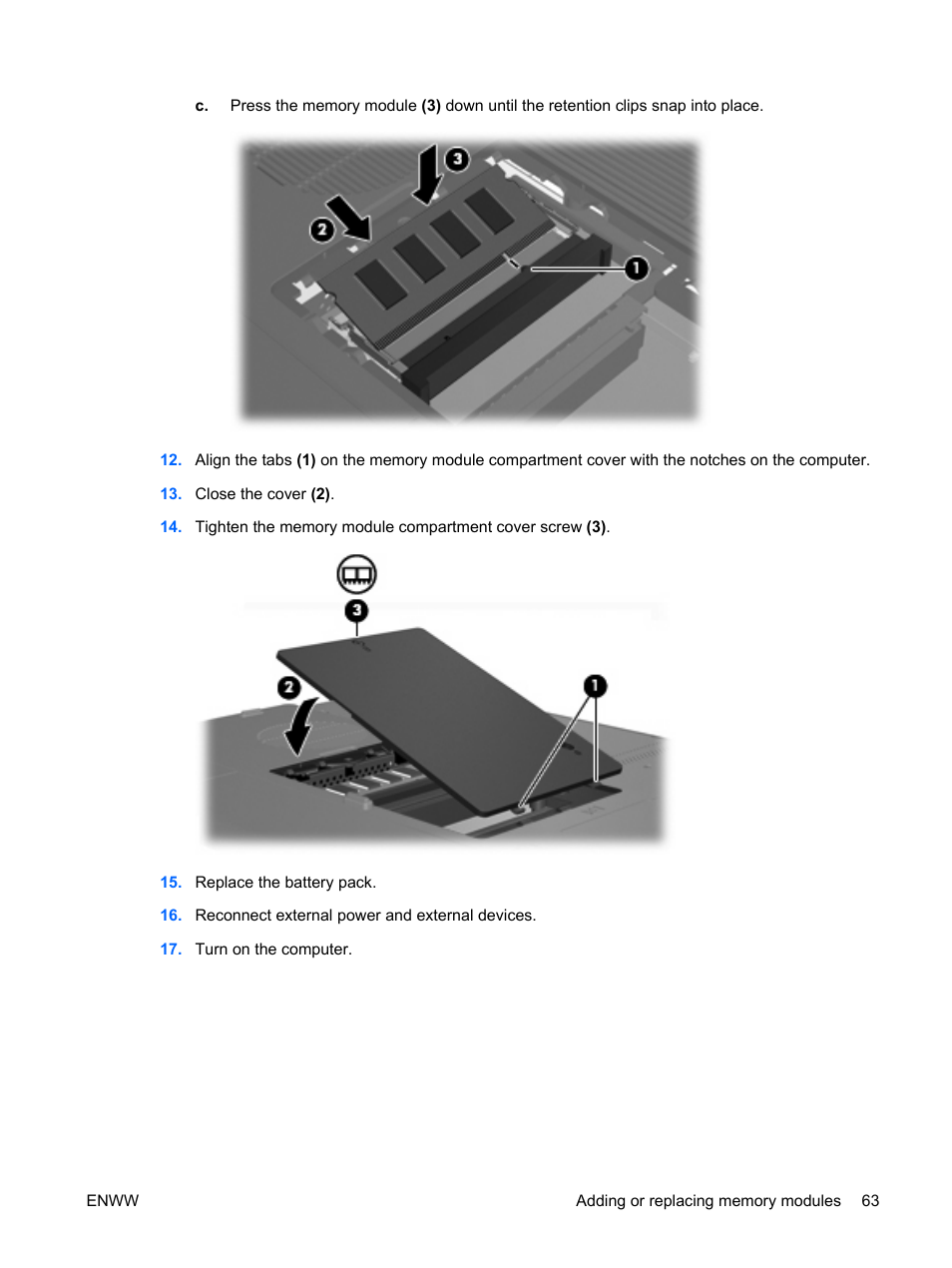 HP Compaq Presario C542EA Notebook PC User Manual | Page 69 / 73