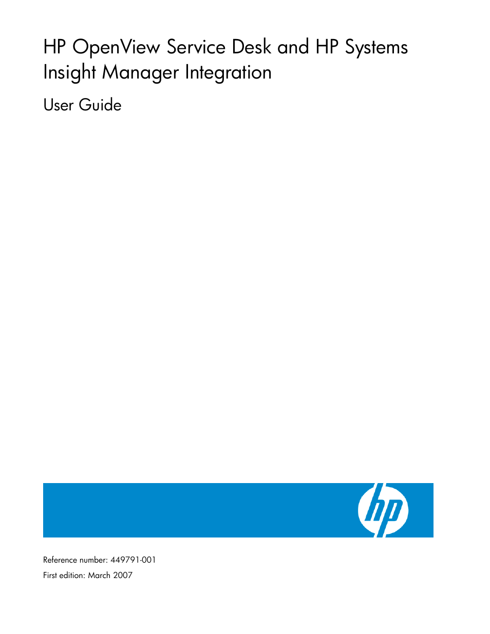 HP Systems Insight Manager User Manual | 111 pages