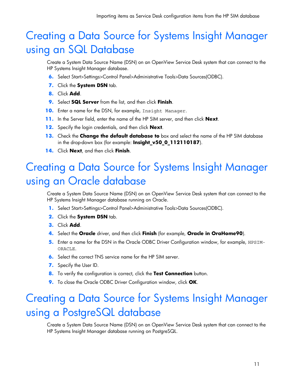 HP Systems Insight Manager User Manual | Page 11 / 111